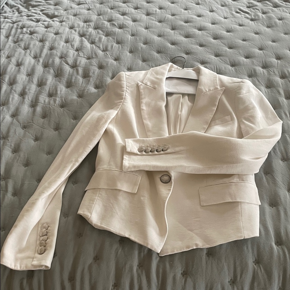 Veronica Beard Cream Blazer
